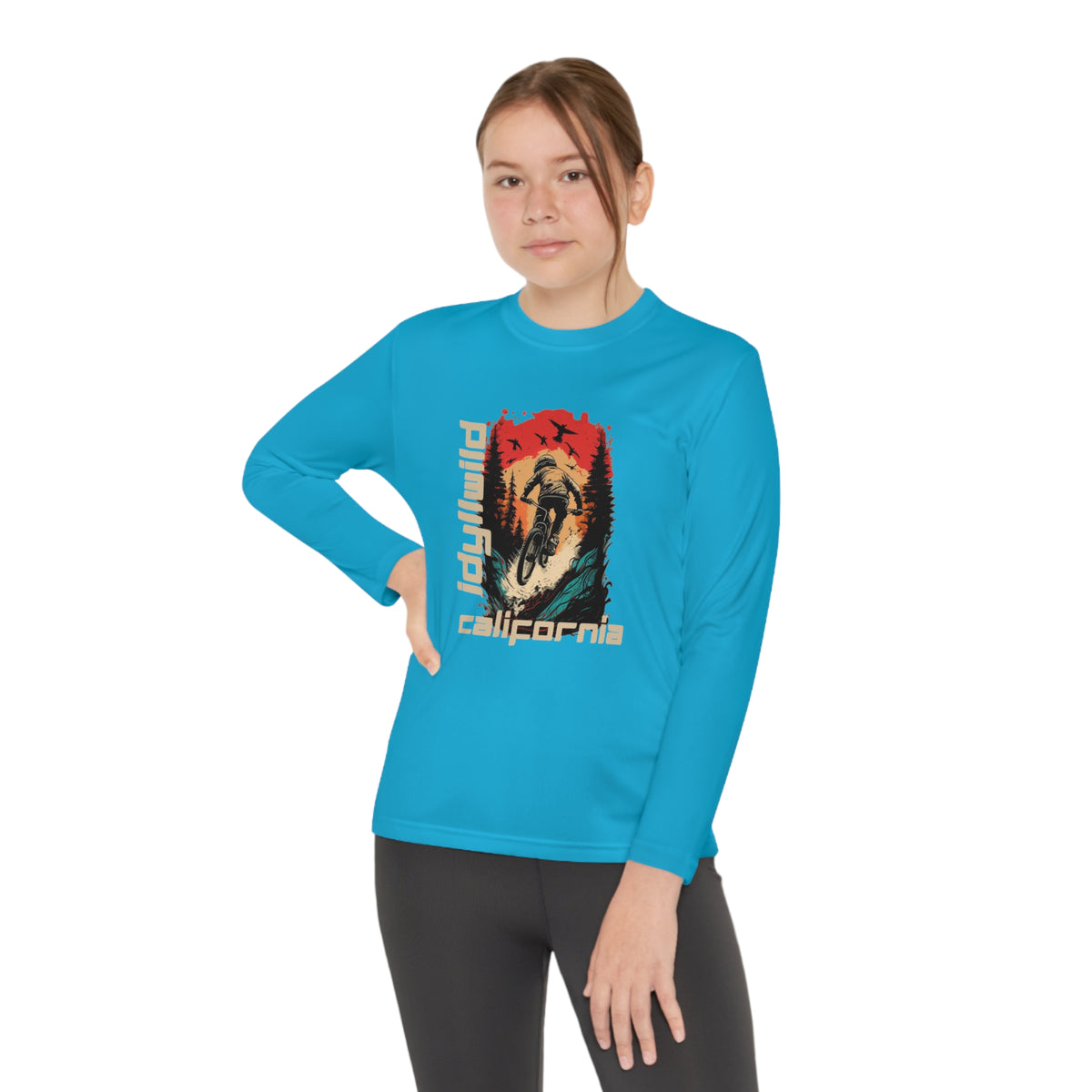 Idyllwild Mountain Biking Youth Long Sleeve Competitor Tee
