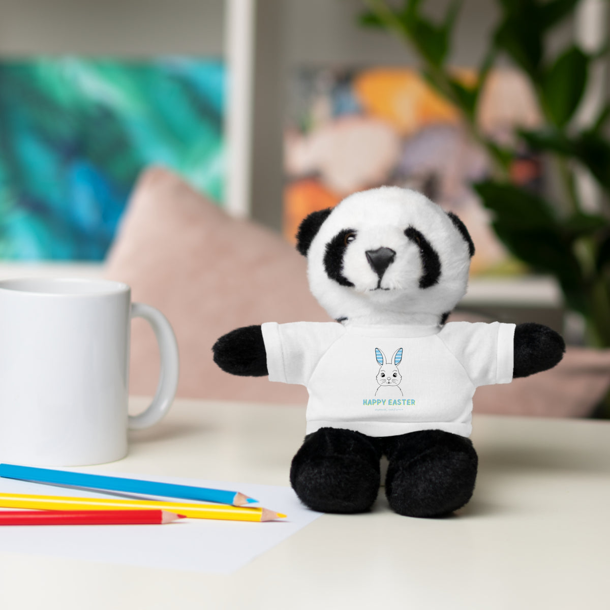 Stuffed Animals with Tee Blue Ears