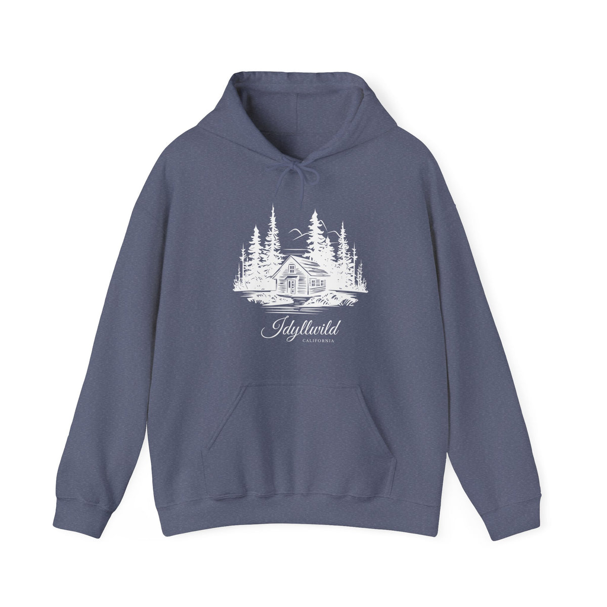 Unisex Heavy Blend™ Hooded Sweatshirt Cabin Forest Sketch