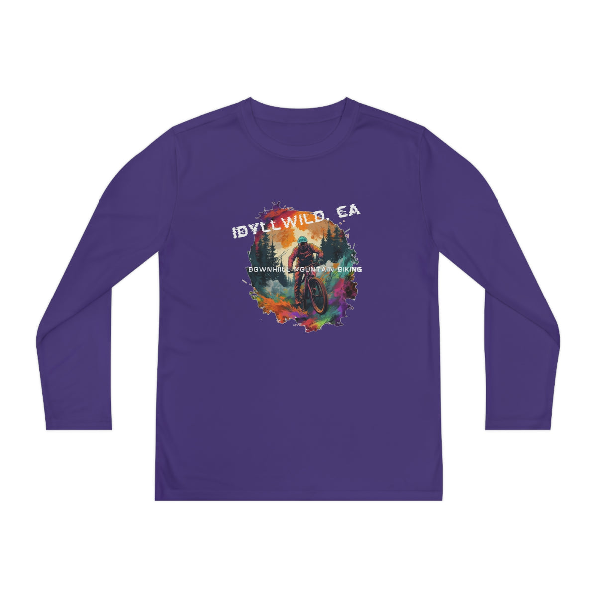 Idyllwild Mountain Biking Youth Long Sleeve Competitor Tee