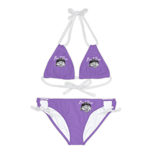 Jeep "Born To Roam" Strappy TPurple Bikini Set