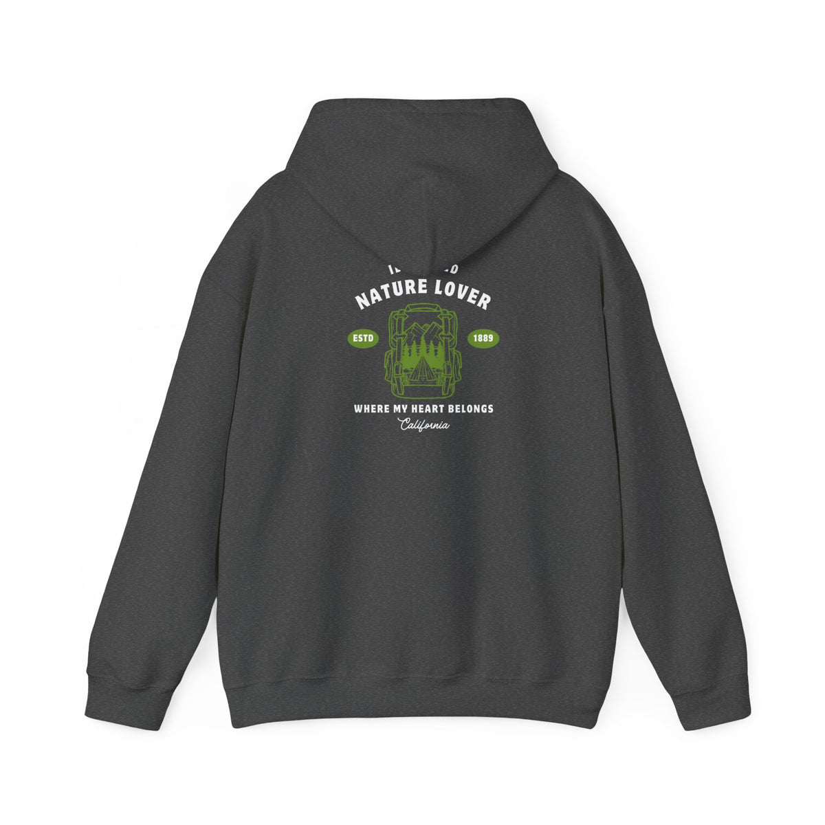 Idyllwild Nature Lover Established Green Hoodie