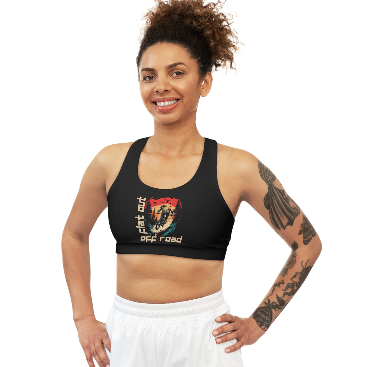 Mountain Biking "Flat Out Off Road" Sports Bra