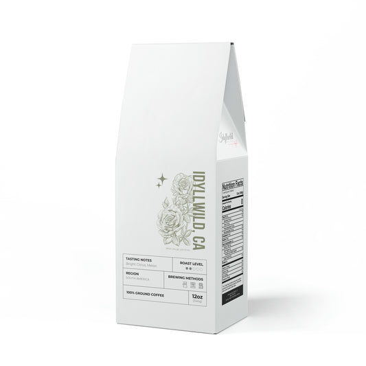 Colombia Single Origin Coffee (Light-Medium Roast) Idyllwild Roses White