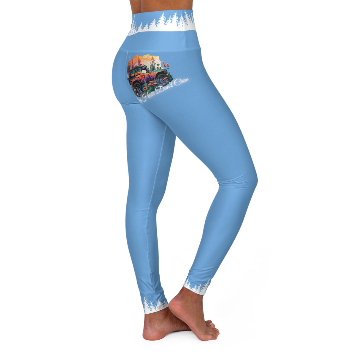 Jeep Hair Don't Care Blue Leggings
