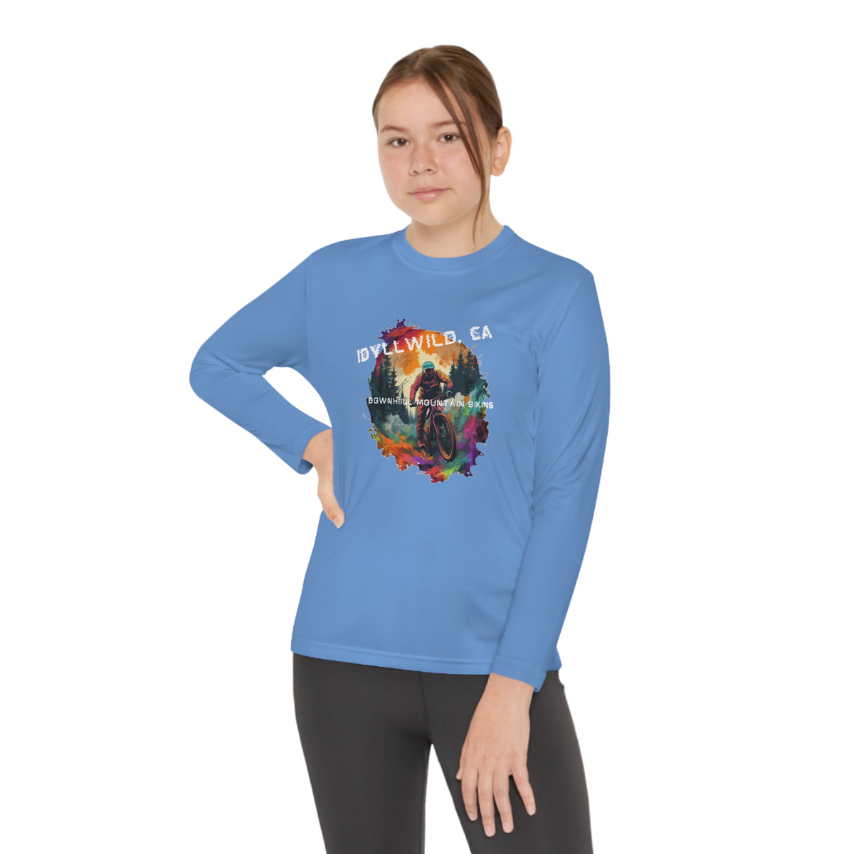 Idyllwild Mountain Biking Youth Long Sleeve Competitor Tee