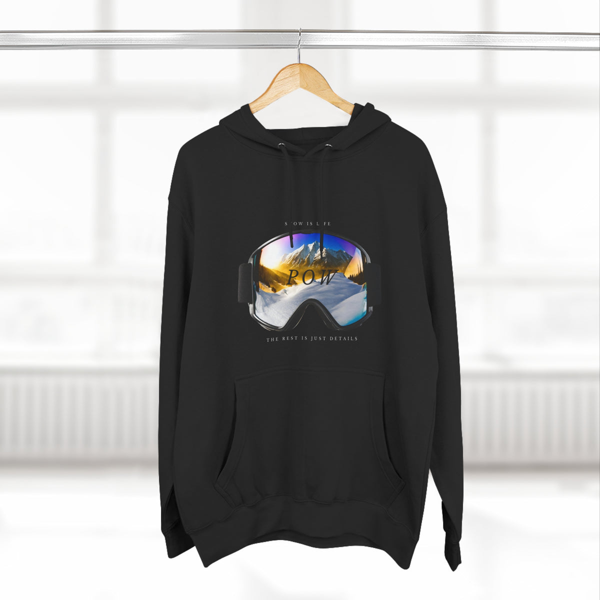 Snowboard  "POW" Hoodie