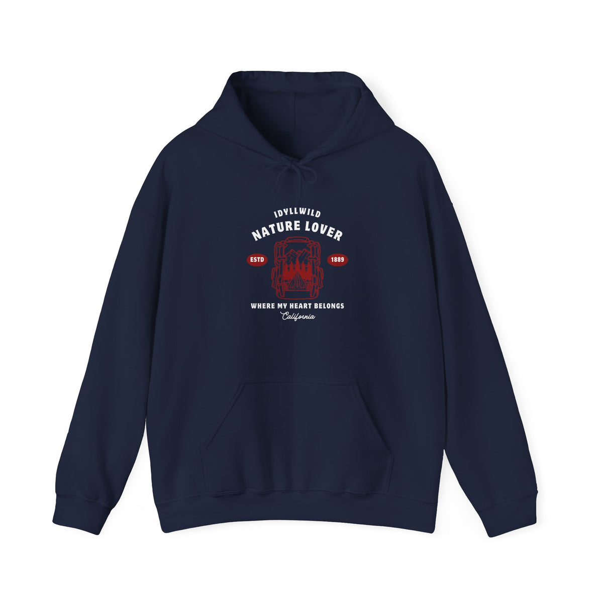 Idyllwild Nature Lover Established Red Letter Hoodie