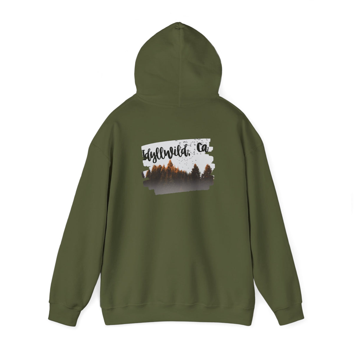 Unisex Heavy Blend™ Hooded Sweatshirt Forest PeekaBoo Scene