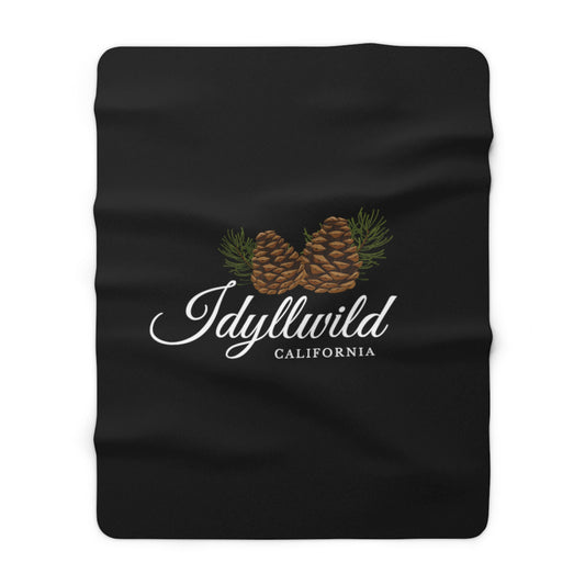 Sherpa Fleece Blanket Idyllwild Cone Couple