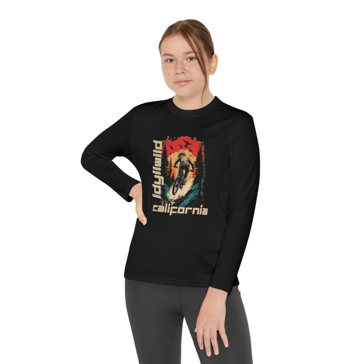 Idyllwild Mountain Biking Youth Long Sleeve Competitor Tee