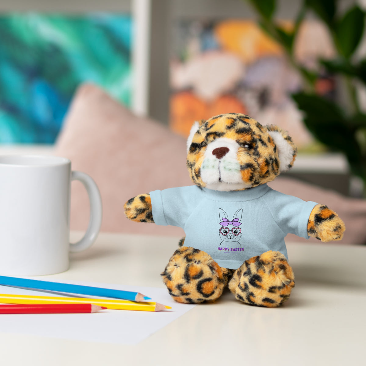 Stuffed Animals with Tee Bunny bow