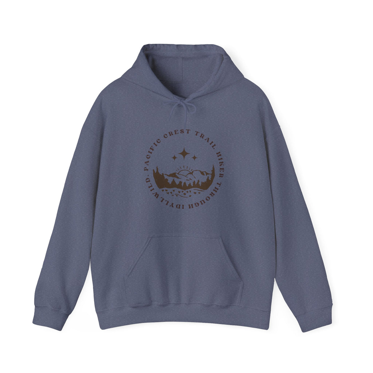 Pacific Trail Hiker through Idyllwild BrownText Hoodie