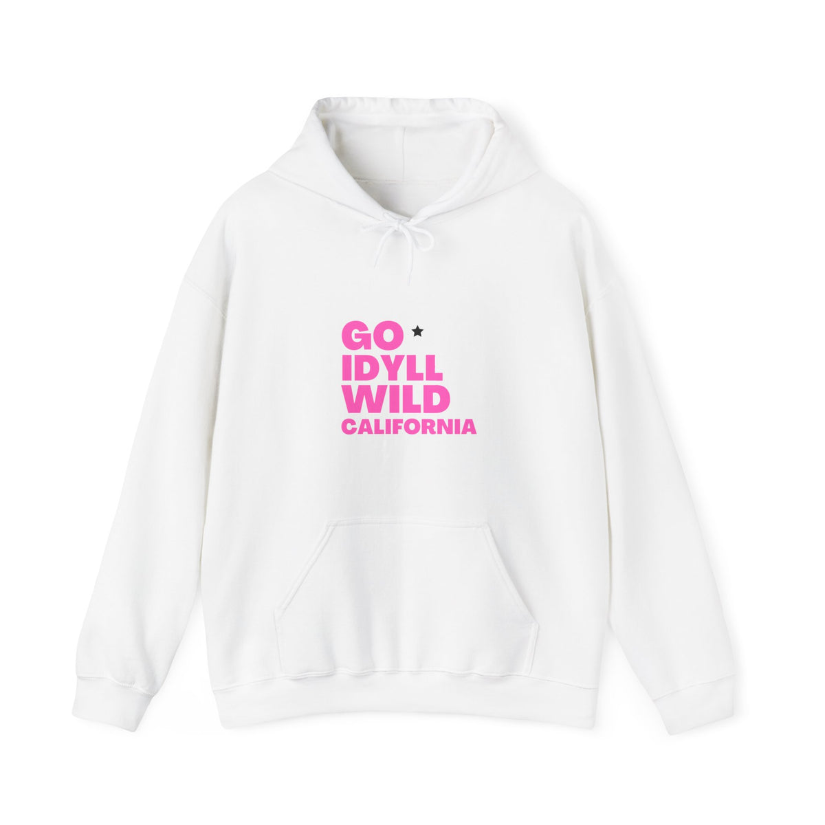 Idyllwild Mom Hiker Pink Text Hoodie