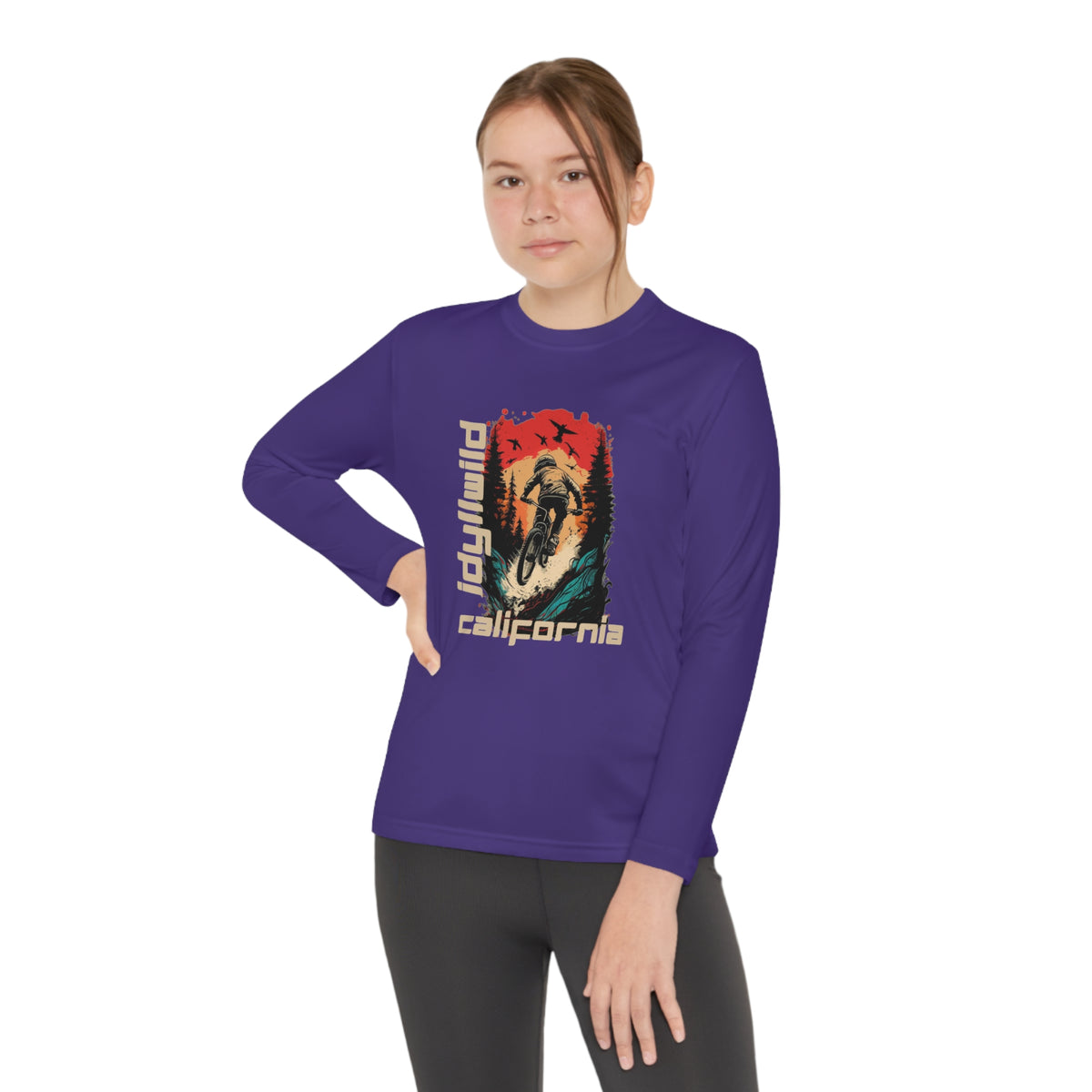 Idyllwild Mountain Biking Youth Long Sleeve Competitor Tee