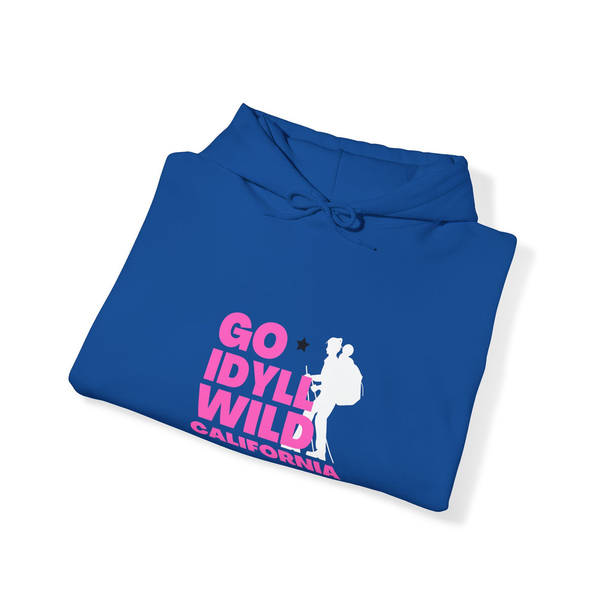 Idyllwild Mom Hiker Pink Text Hoodie