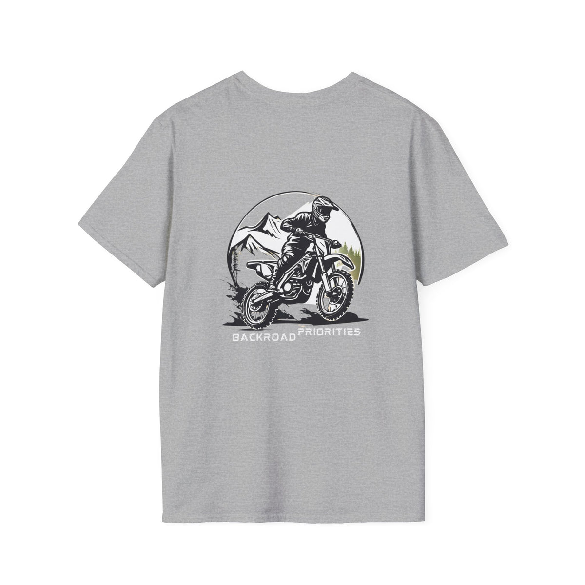 Dirtbike "Backroad Priorities" Softstyle T-Shirt