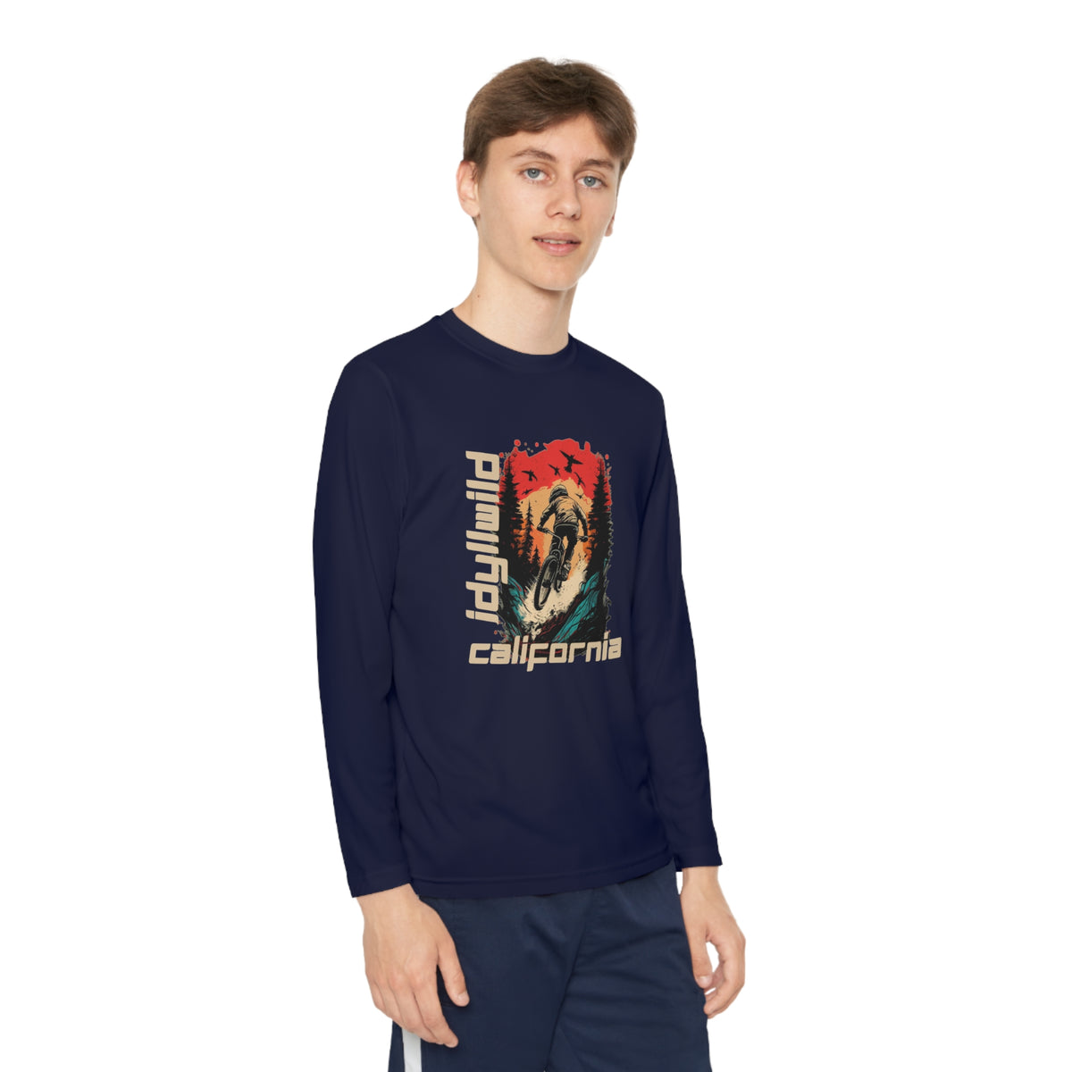 Idyllwild Mountain Biking Youth Long Sleeve Competitor Tee