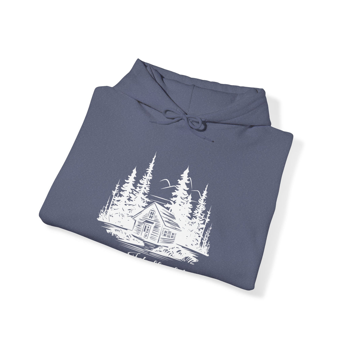 Unisex Heavy Blend™ Hooded Sweatshirt Cabin Forest Sketch