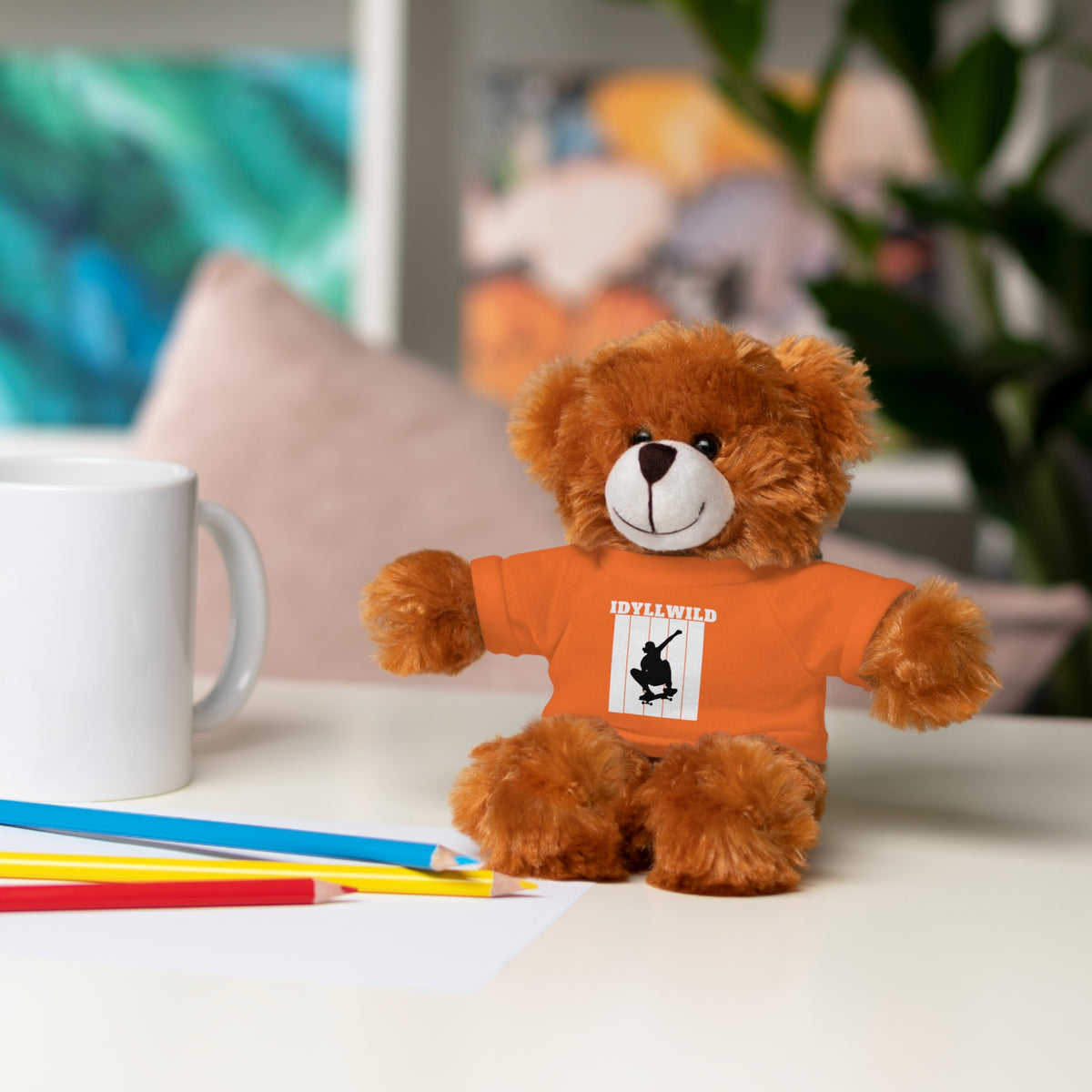Stuffed Animals with Tee Skateboard Idyllwild