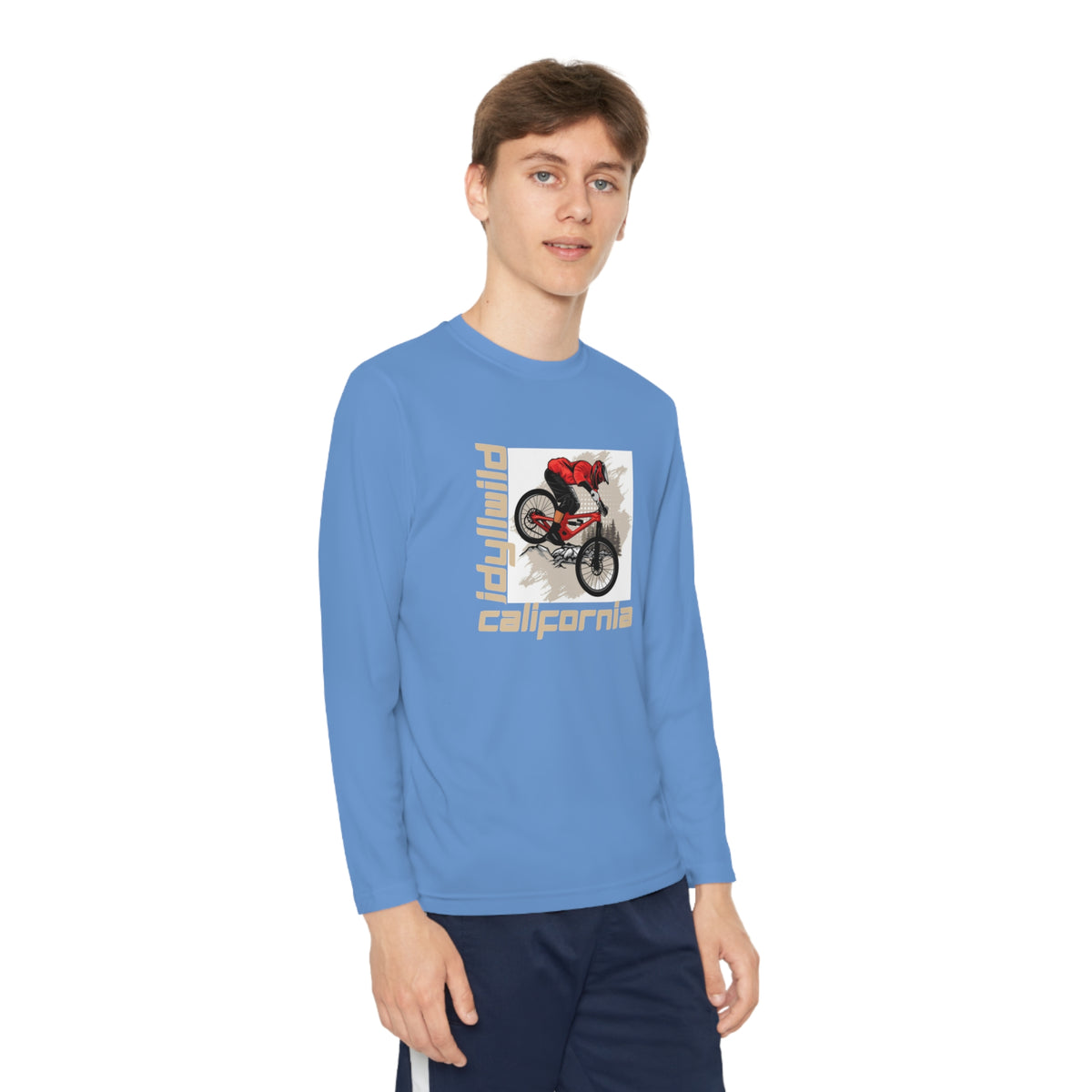Idyllwild Mountain Biking Square II Youth Long Sleeve Competitor Tee