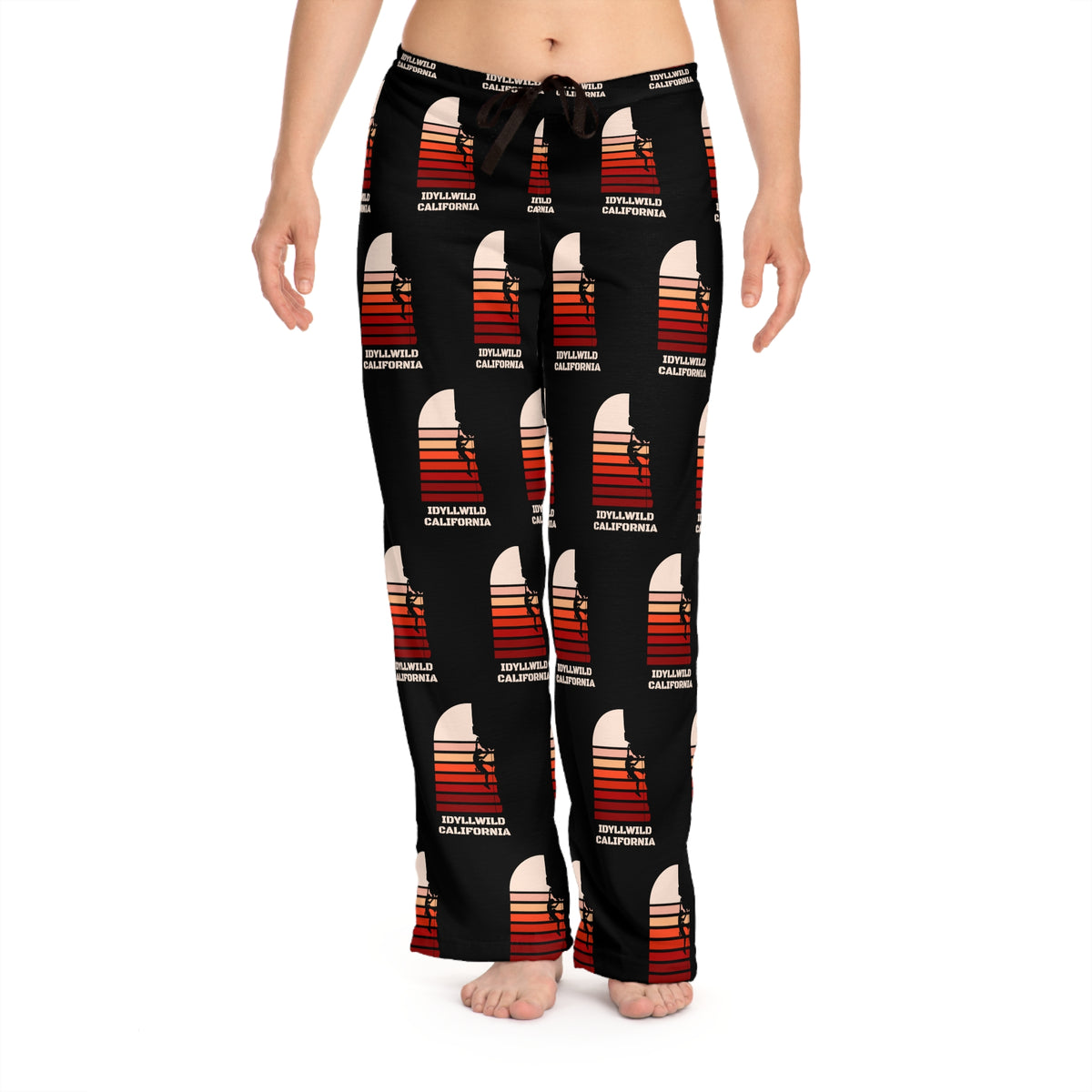 Women's Pajama Pants (AOP) Idyllwild Rock Climbing