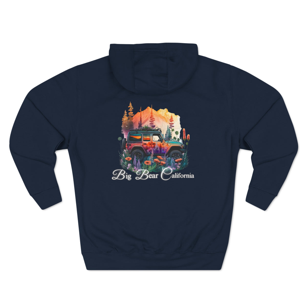 Big Bear Jeep Floral Hoodie