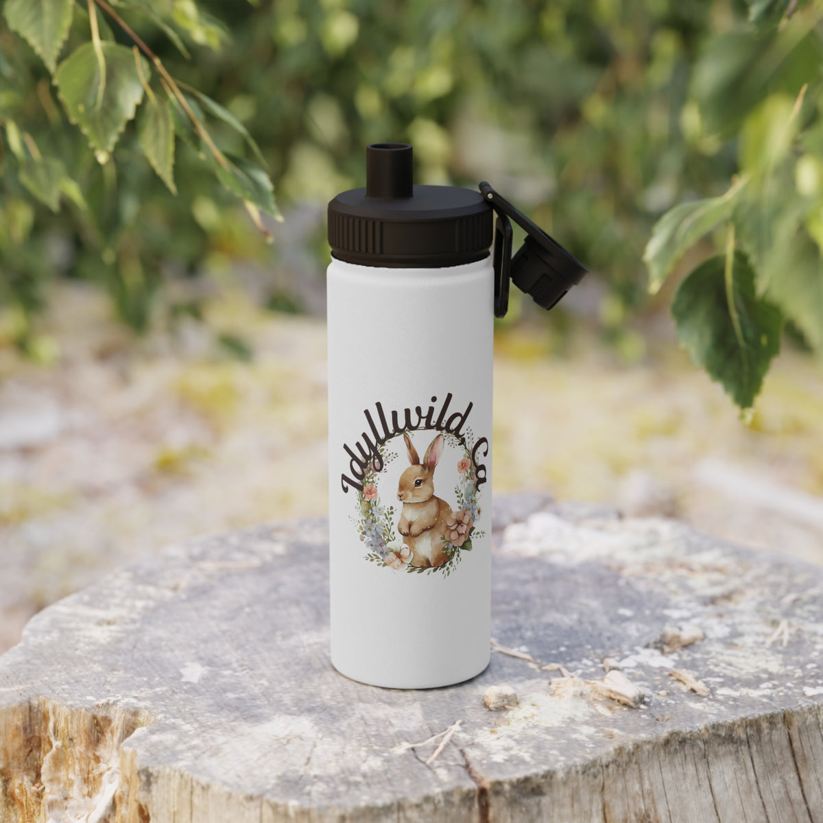 Idyllwild Easter Stainless Steel Water Bottle, Sports Lid