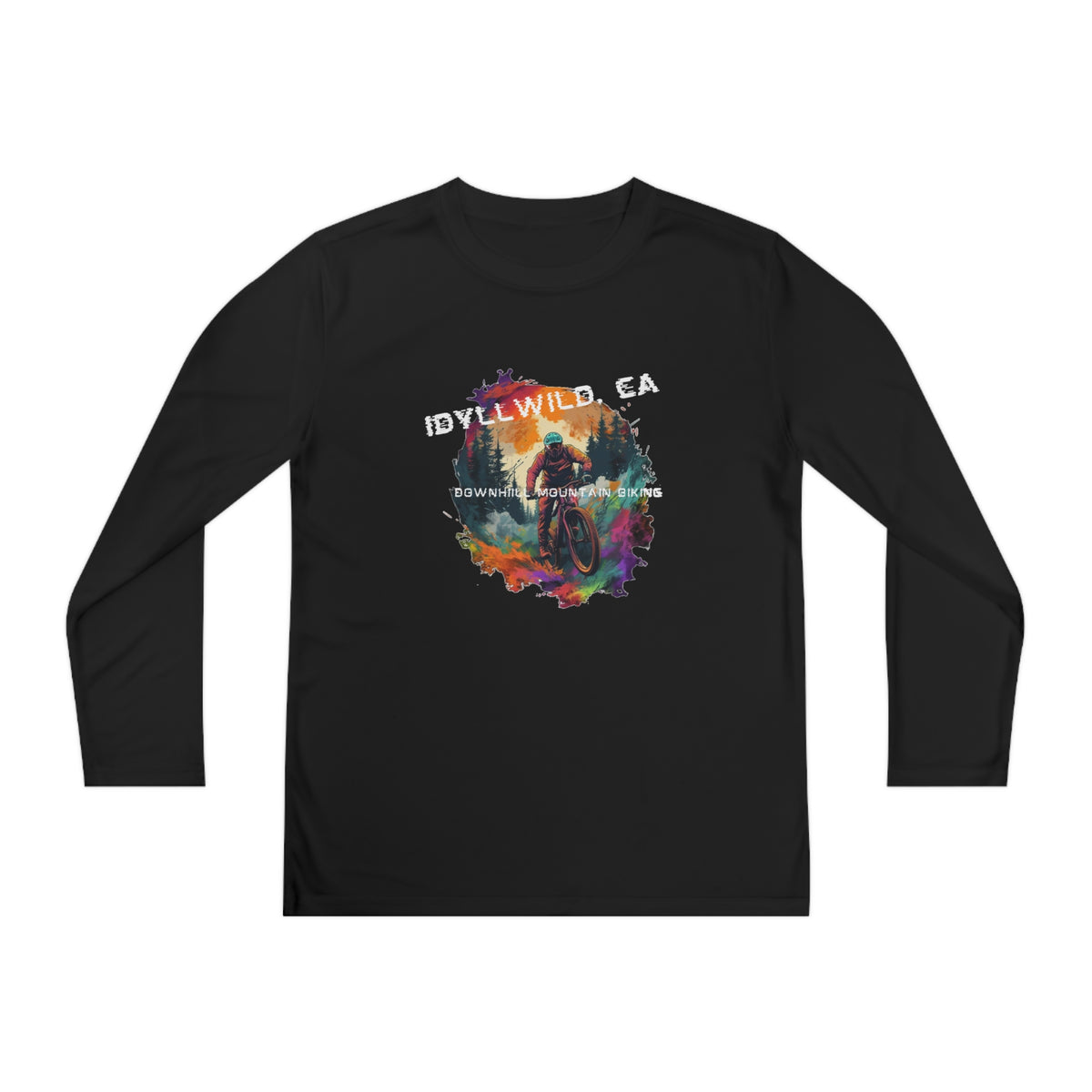 Idyllwild Mountain Biking Youth Long Sleeve Competitor Tee