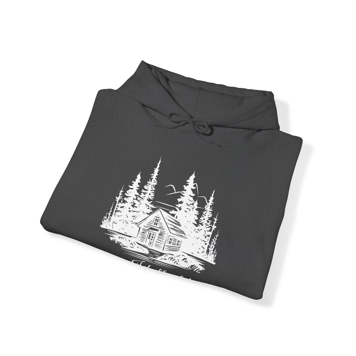 Unisex Heavy Blend™ Hooded Sweatshirt Cabin Forest Sketch