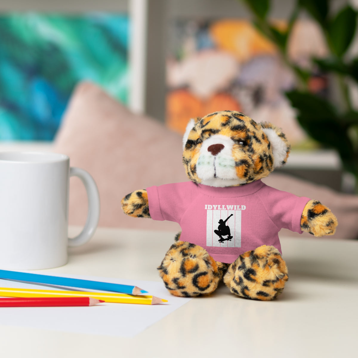 Stuffed Animals with Tee Skateboard Idyllwild