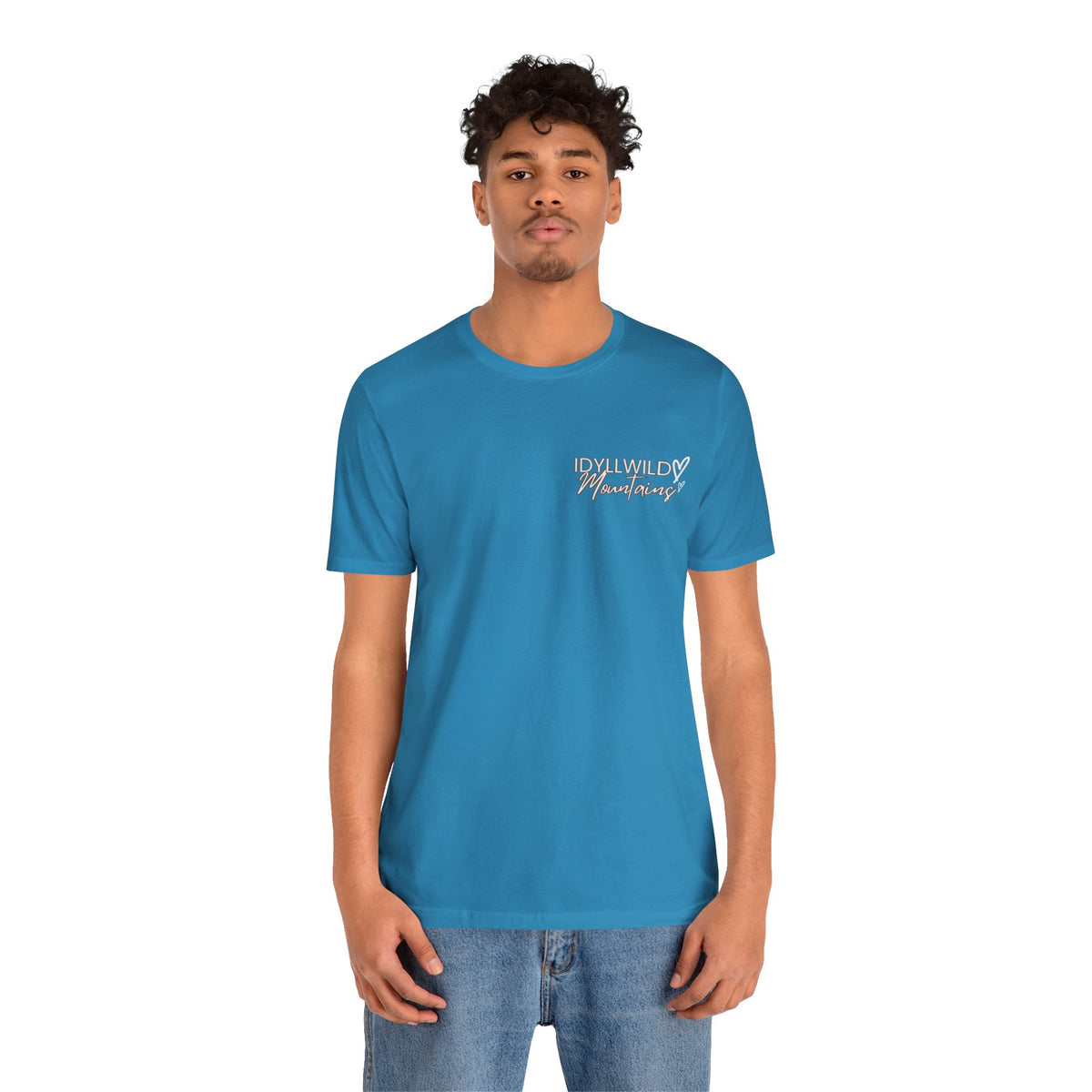 Womens Jersey Short Sleeve Idyllwild Mountains Heart T-shirt