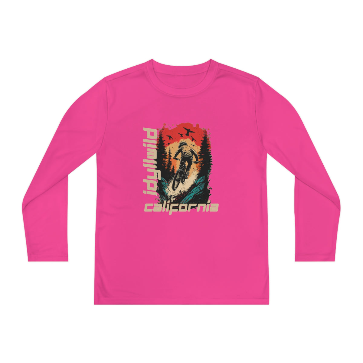 Idyllwild Mountain Biking Youth Long Sleeve Competitor Tee