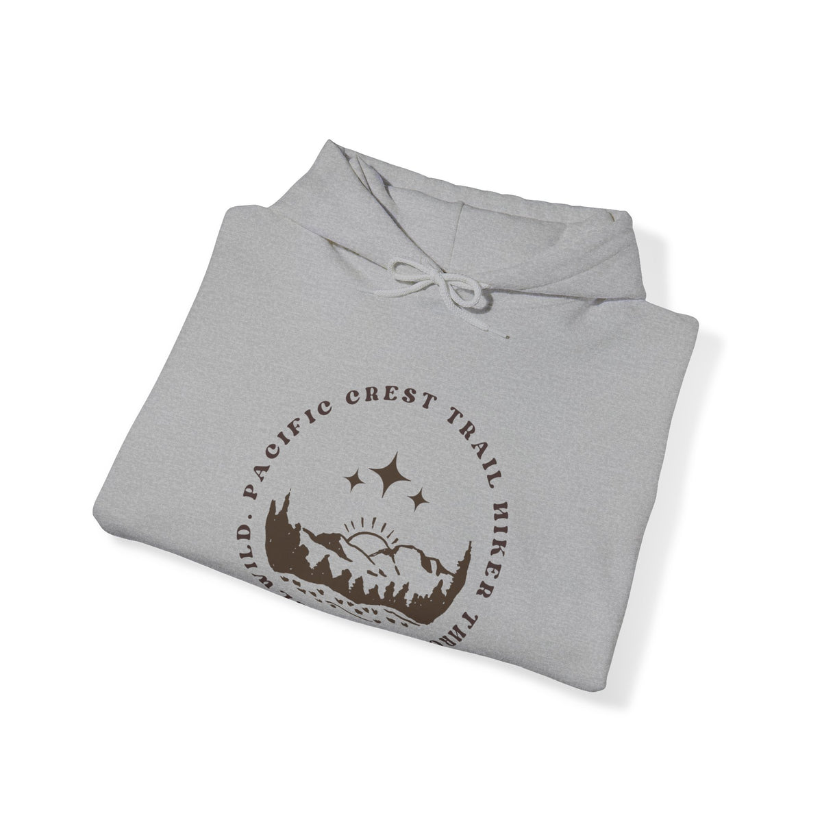 Pacific Trail Hiker through Idyllwild BrownText Hoodie