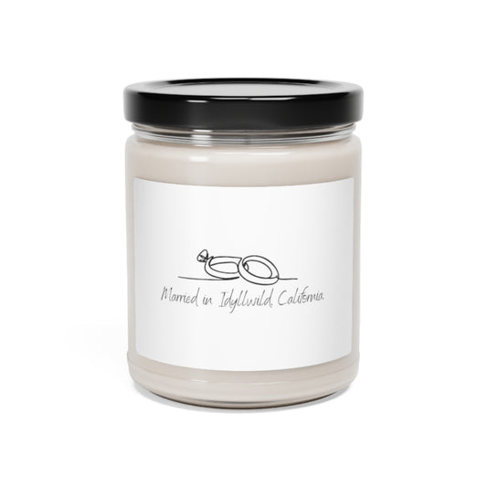 Scented Soy Candle, 9oz Married in Idyllwild looped rings