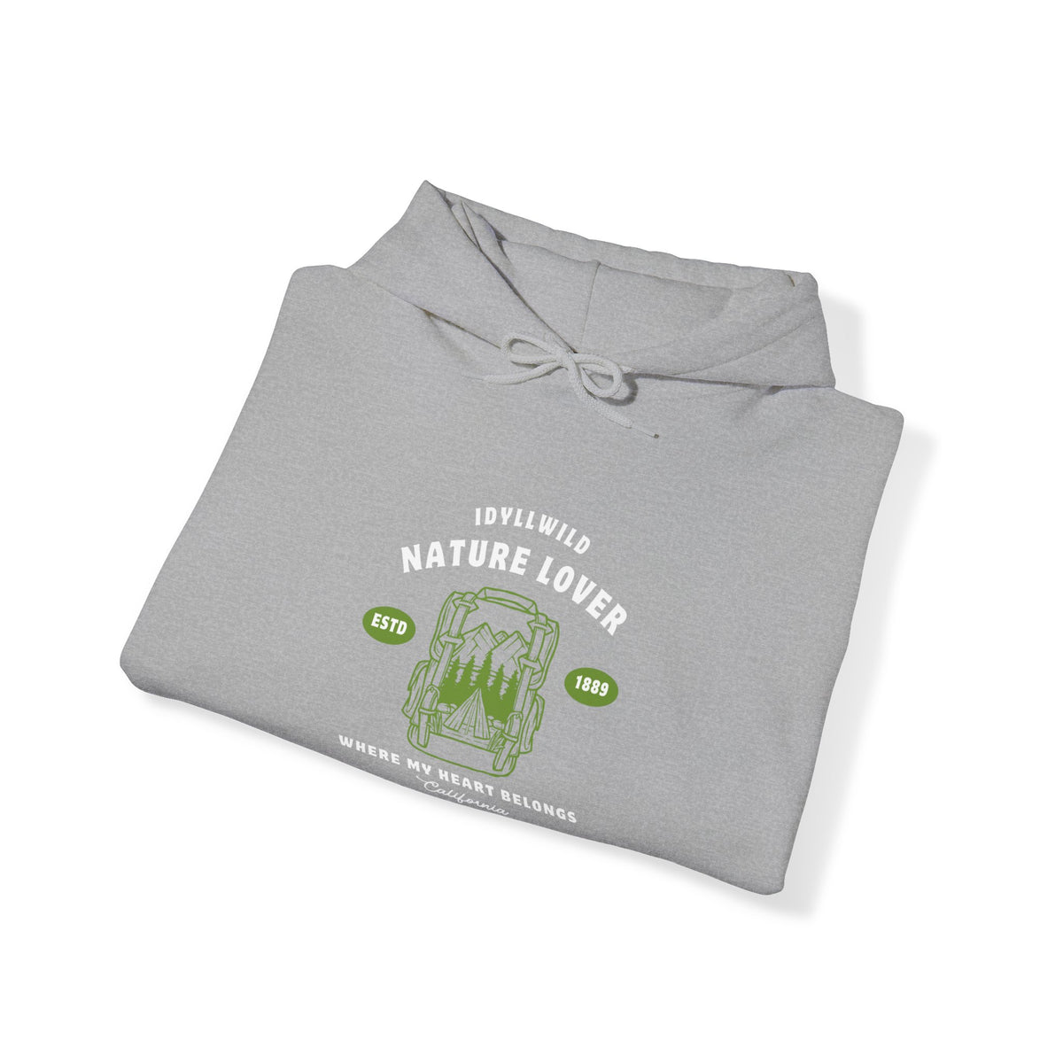 Idyllwild Nature Lover Established Green Hoodie