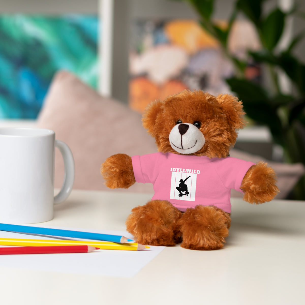 Stuffed Animals with Tee Skateboard Idyllwild