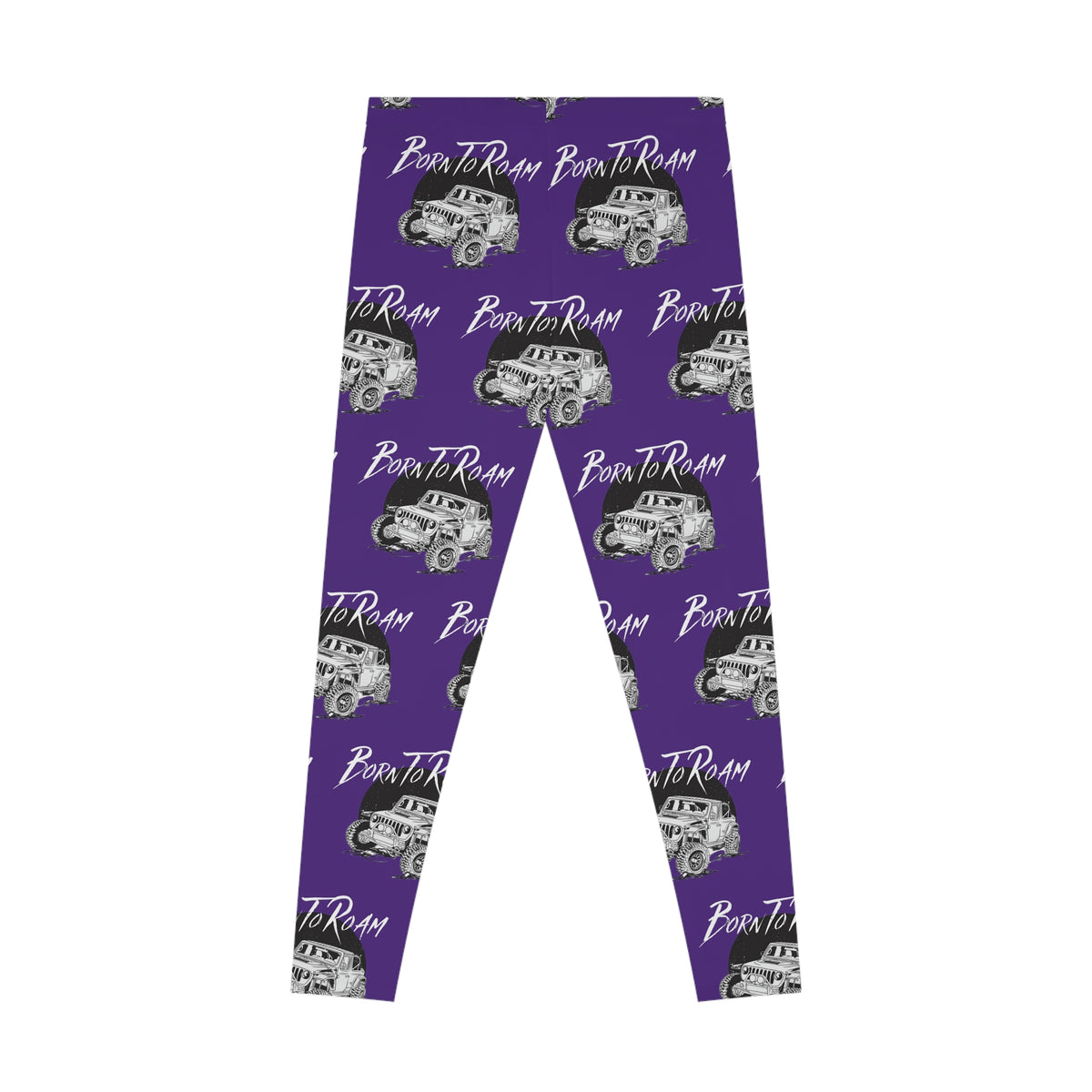 Jeep "Born To Roam" Stretchy Purple Leggings