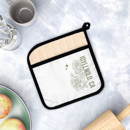Idyllwild Rose Pot Holder with Pocket