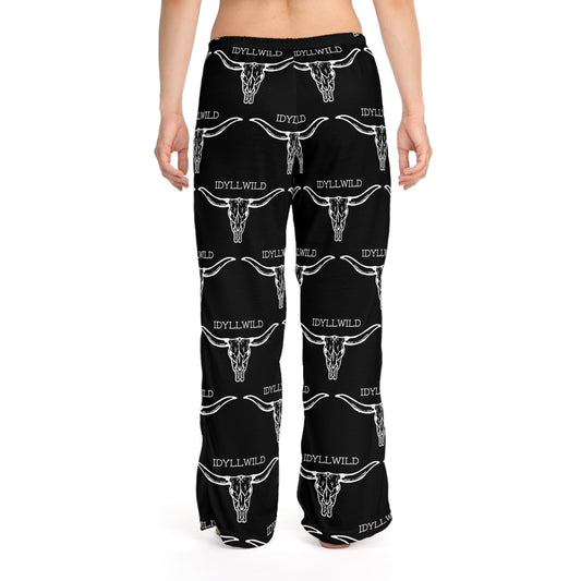 Women's Pajama Pants (AOP) Idyllwild Longhorn