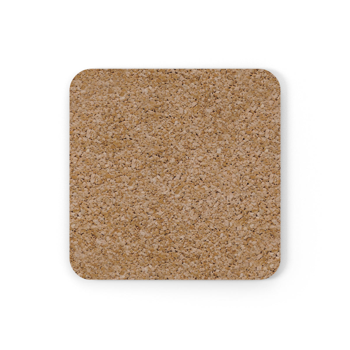 Cork Back Coaster Green Pine Badge