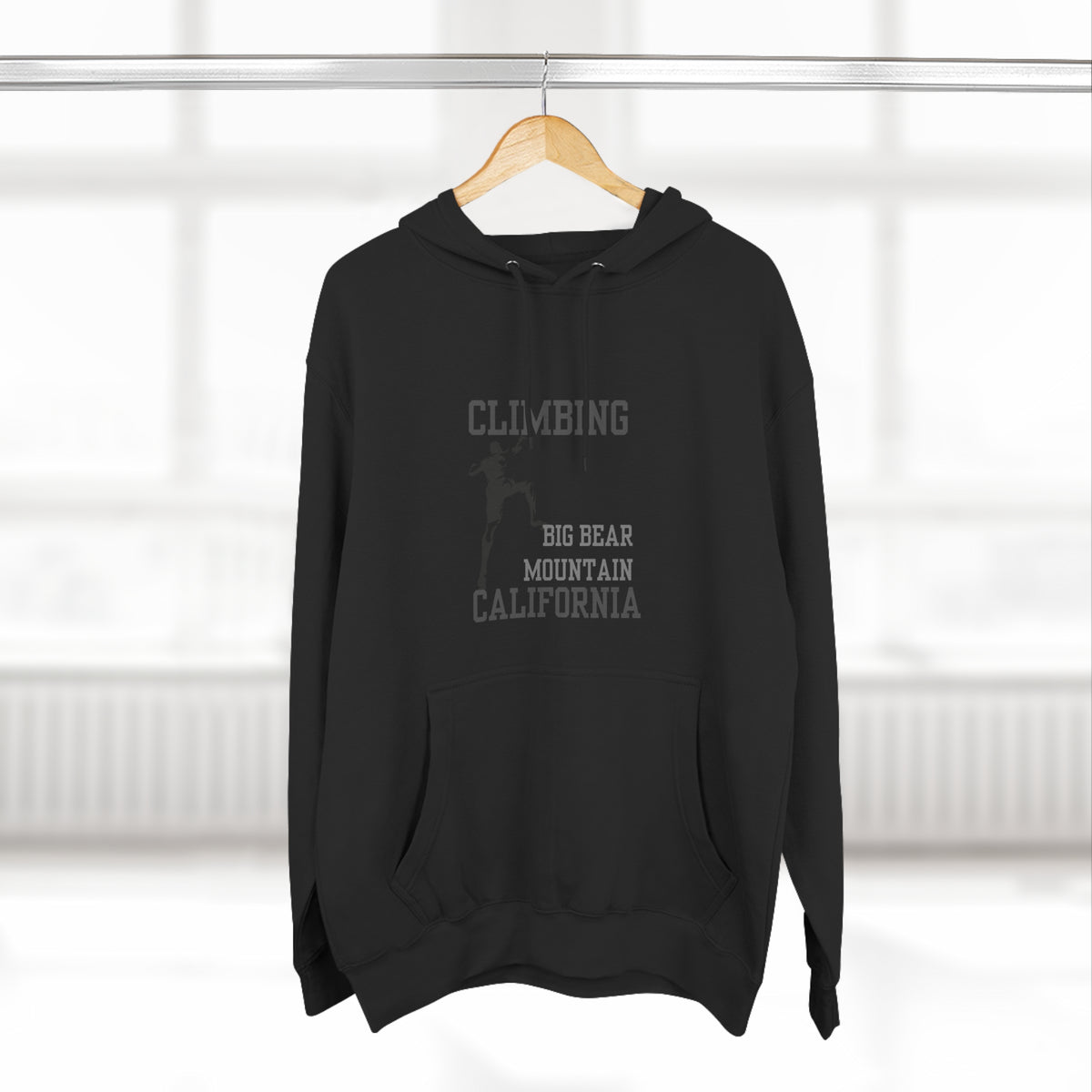 Big Bear Mountain Rock Climbing Hoodie
