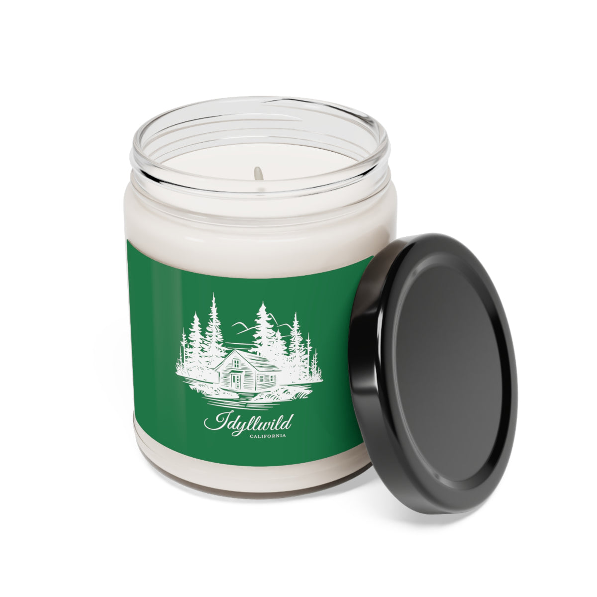 Scented Soy Candle, 9oz Cabin in the Woods Green