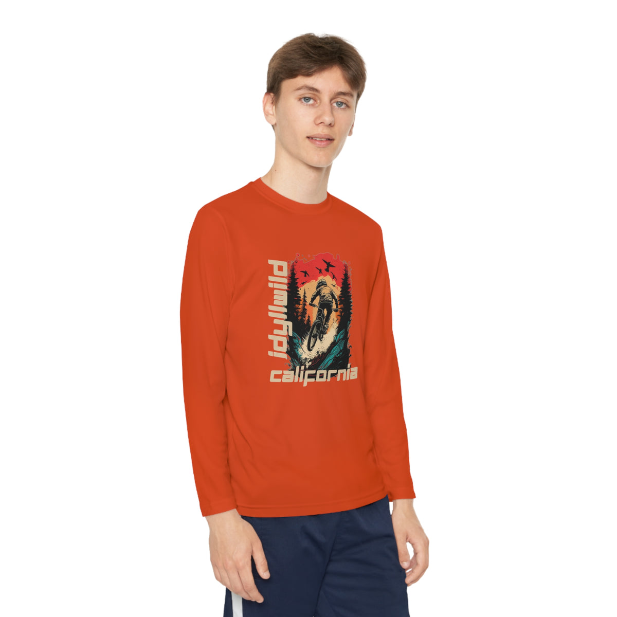 Idyllwild Mountain Biking Youth Long Sleeve Competitor Tee