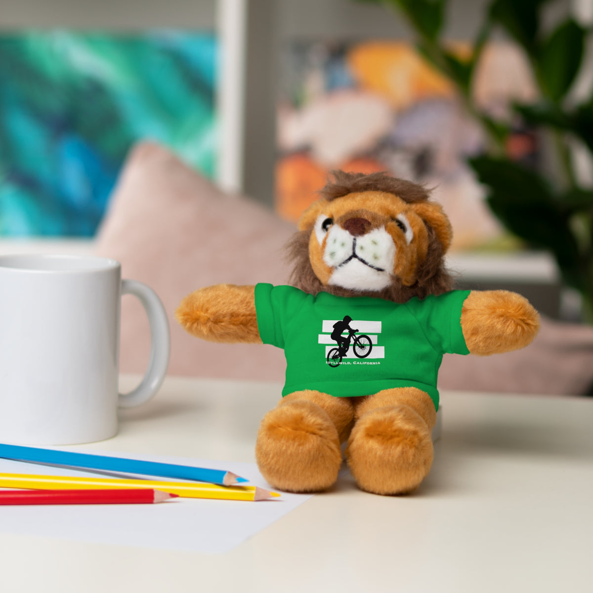 Stuffed Animals with Tee Bike Idyllwild