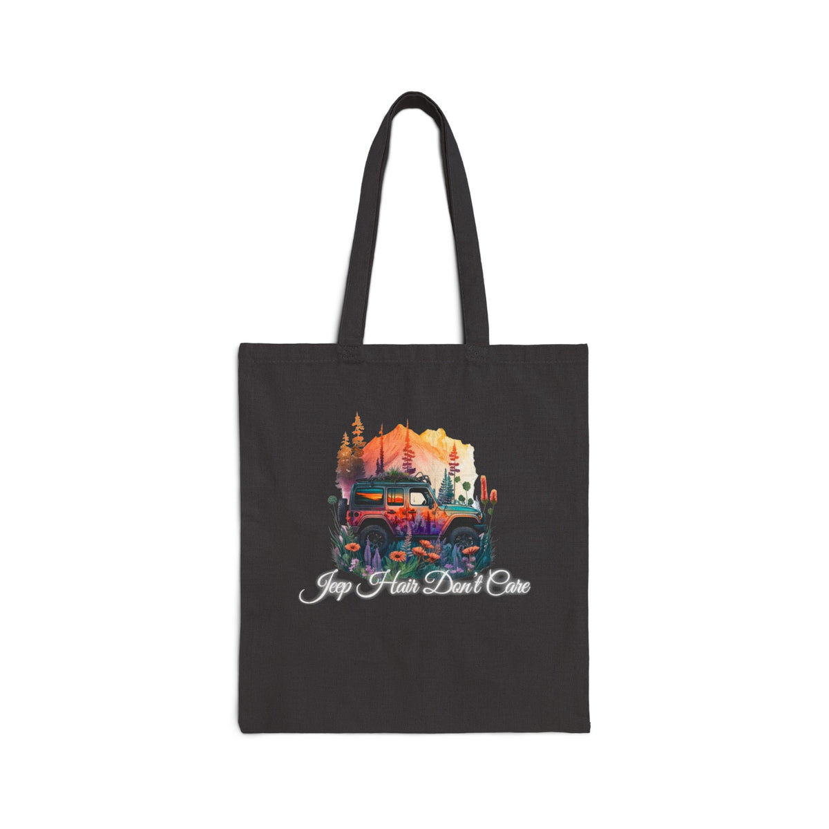 Jeep Hair Don't Care Cotton Canvas Tote Bag