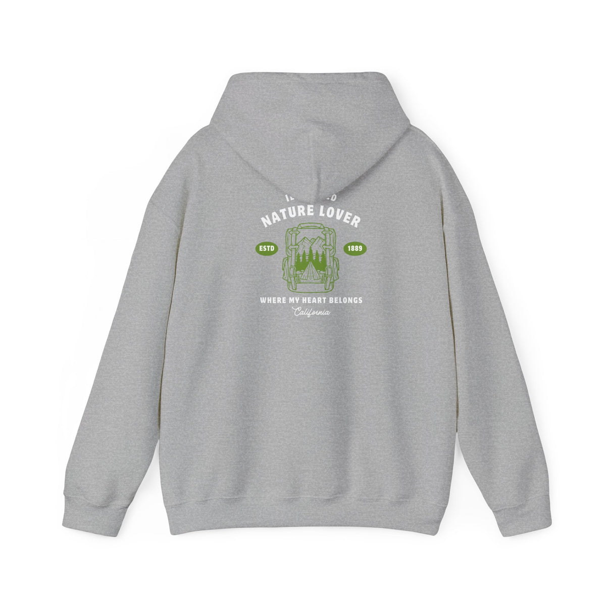 Idyllwild Nature Lover Established Green Hoodie