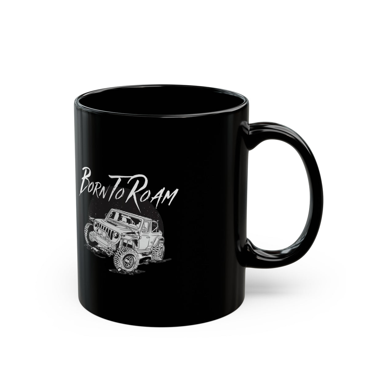 Mammoth Jeep Black Coffee Tea Mug