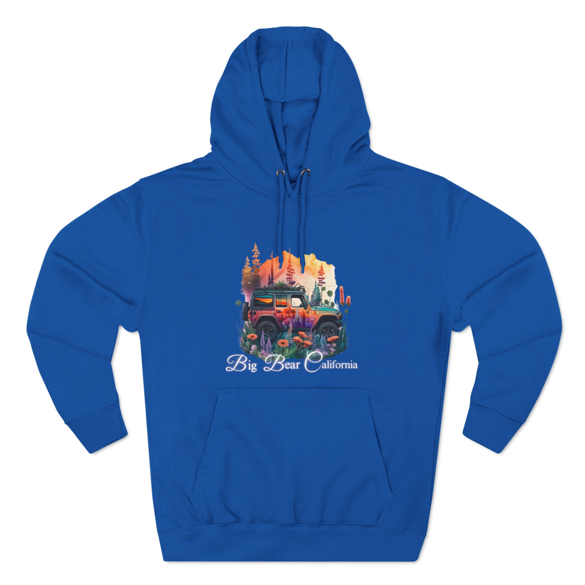 Big Bear Jeep Floral Hoodie