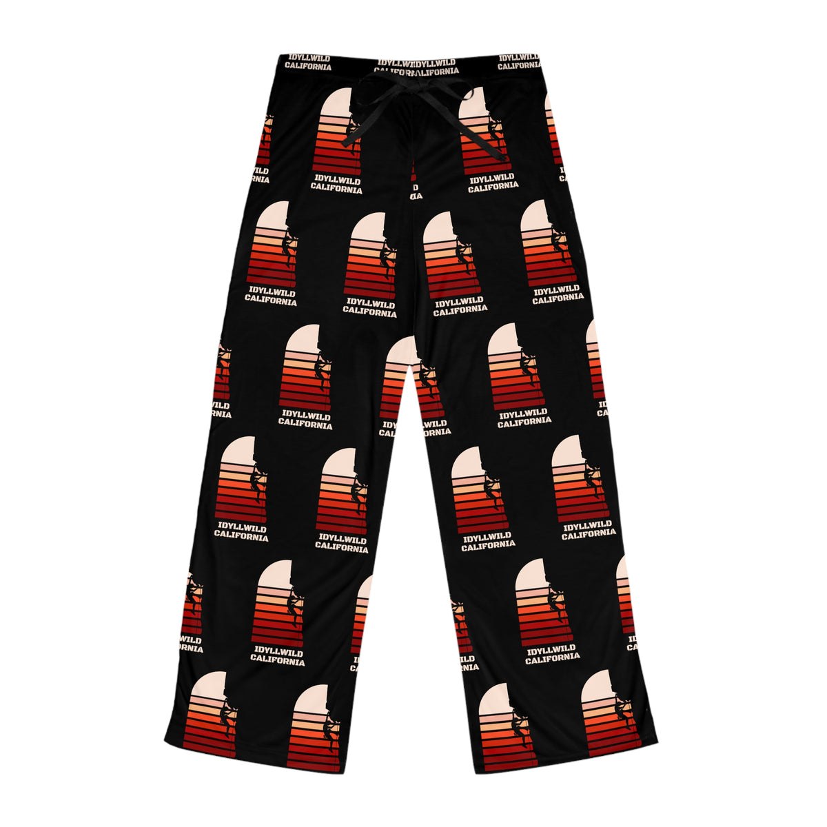 Women's Pajama Pants (AOP) Idyllwild Rock Climbing